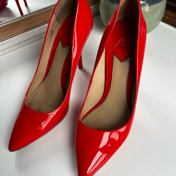 B Brian Atwood Shoes - B Brian Atwood Vibrant Red Patent Heels